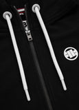 Women's zip-up hoodie French Terry La Deta - Black