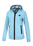 Women's zip-up hoodie Fuchsia - Baby blue