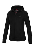Women's zip-up hoodie Fuchsia - Black/Black