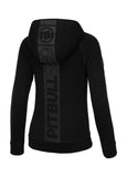 Women's zip-up hoodie Fuchsia - Black/Black