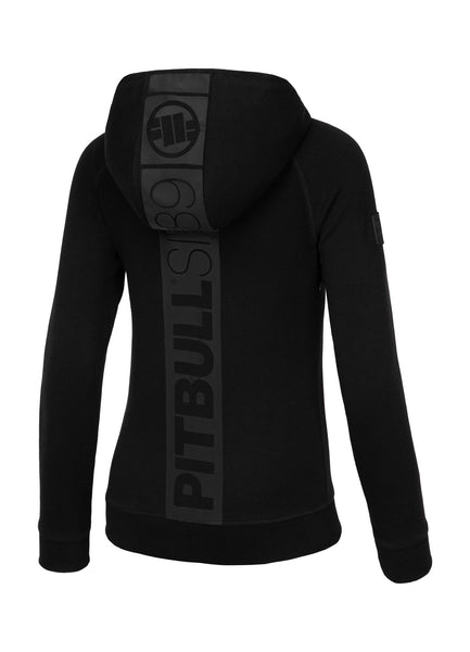 Women's zip-up hoodie Fuchsia - Black/Black
