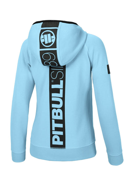 Women's zip-up hoodie Fuchsia - Baby blue