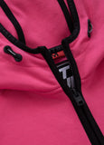 Women's zip-up hoodie Fuchsia