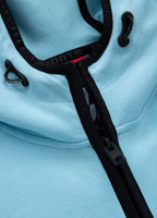 Women's zip-up hoodie Fuchsia - Baby blue