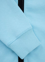 Women's zip-up hoodie Fuchsia - Baby blue