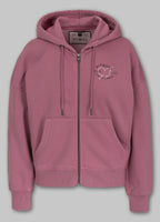 Women's zip-up hoodie Washed MANZANITA HEART