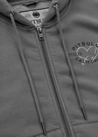 Women's zip-up hoodie Washed MANZANITA HEART
