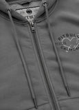 Women's zip-up hoodie Washed MANZANITA HEART