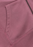 Women's zip-up hoodie Washed MANZANITA HEART - Pink