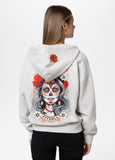 Zip-up hoodie Washed LOVIA SANTA MUERTE