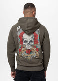Zip-up hoodie Washed SANTA MUERTE