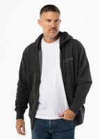 Zip-up hoodie Washed STRENGTH & RESPECT
