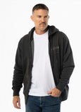 Zip-up hoodie Washed STRENGTH & RESPECT