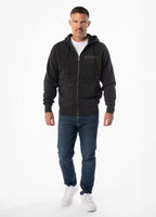 Zip-up hoodie Washed STRENGTH & RESPECT