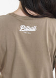 Women's T-Shirt Denim Washed ANGEL LOGO - Coyote brown