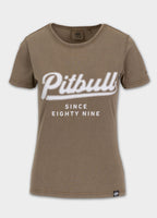 Women's T-Shirt Denim Washed ANGEL LOGO - Coyote brown