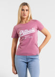 Women's T-Shirt Denim Washed ANGEL LOGO - Pink