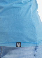 Women's T-Shirt Denim Washed ANGEL LOGO - Light blue