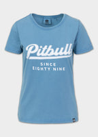 Women's T-Shirt Denim Washed ANGEL LOGO - Light blue