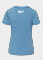 Women's T-Shirt Denim Washed ANGEL LOGO - Light blue