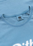 Women's T-Shirt Denim Washed ANGEL LOGO - Light blue