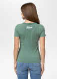 Women's T-Shirt Denim Washed ANGEL LOGO - Green