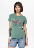 Women's T-Shirt Denim Washed CRUISINANDBOOZIN - Mint