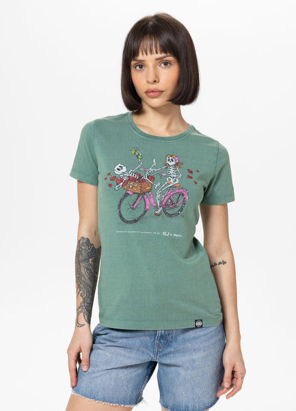 Women's T-Shirt Denim Washed CRUISINANDBOOZIN - Mint