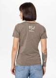 Women's T-Shirt Denim Washed CRUISINANDBOOZIN - Dark brown