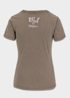 Women's T-Shirt Denim Washed CRUISINANDBOOZIN - Dark brown