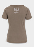 Women's T-Shirt Denim Washed CRUISINANDBOOZIN - Dark brown
