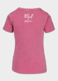 Women's T-Shirt Denim Washed DOUBLETROUBLE - Pink