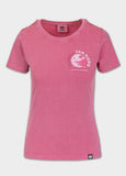 Women's T-Shirt Denim Washed PLANET SURF - Pink