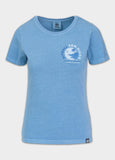 Women's T-Shirt Denim Washed PLANET SURF - Light blue
