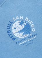 Women's T-Shirt Denim Washed PLANET SURF - Light blue