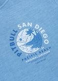 Women's T-Shirt Denim Washed PLANET SURF - Light blue