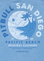 Women's T-Shirt Denim Washed PLANET SURF - Light blue
