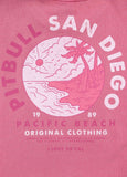 Women's T-Shirt Denim Washed PLANET SURF - Pink