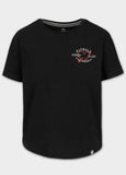 Women's T-Shirt Oversize HEART -  Black
