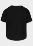 Women's T-Shirt Oversize HEART -  Black