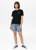 Women's T-Shirt Oversize HEART -  Black