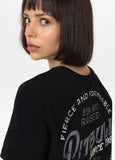 Women's T-Shirt Oversize LOYAL - Black