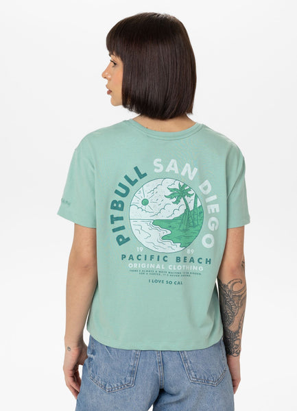 Women's T-Shirt Oversize PLANET SURF - Mint