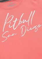 Women's T-Shirt PITBULL SD - Coral
