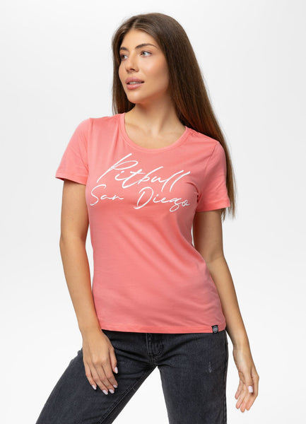 Women's T-Shirt PITBULL SD - Coral