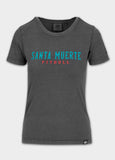 Women's T-Shirt Denim Washed SANTA MUERTE 25 - Graphite