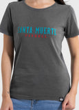 Women's T-Shirt Denim Washed SANTA MUERTE 25 - Graphite