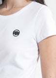 Women's T-Shirt Slim Fit SMALL LOGO - White