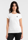 Women's T-Shirt Slim Fit SMALL LOGO - White