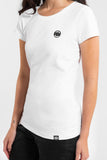 Women's T-Shirt Slim Fit SMALL LOGO - White